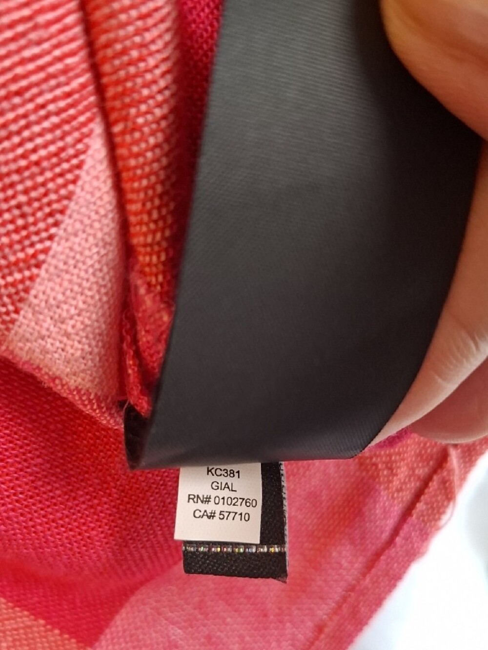 Kate Spade Pink & Red Gingham Ruffle Blouse Short Sleeve Top Linen Viscose - Picture 16 of 16